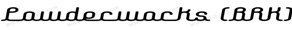 Powderworks (BRK)字体转换
